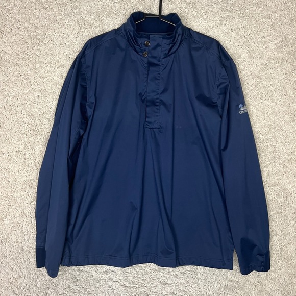 Polo Ralph Lauren Other - Polo Golf Ralph Lauren Windbreaker Jacket Mens Large Blue 1/4 Zip Button Casual‎